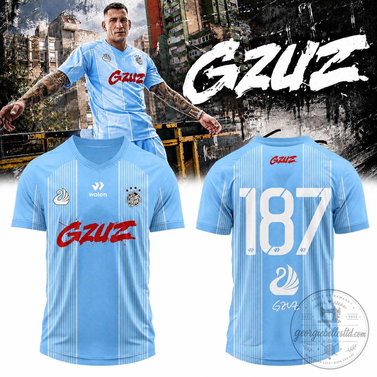 Gzuz Live Europe 2026 Signature Limited Edition Football Jersey