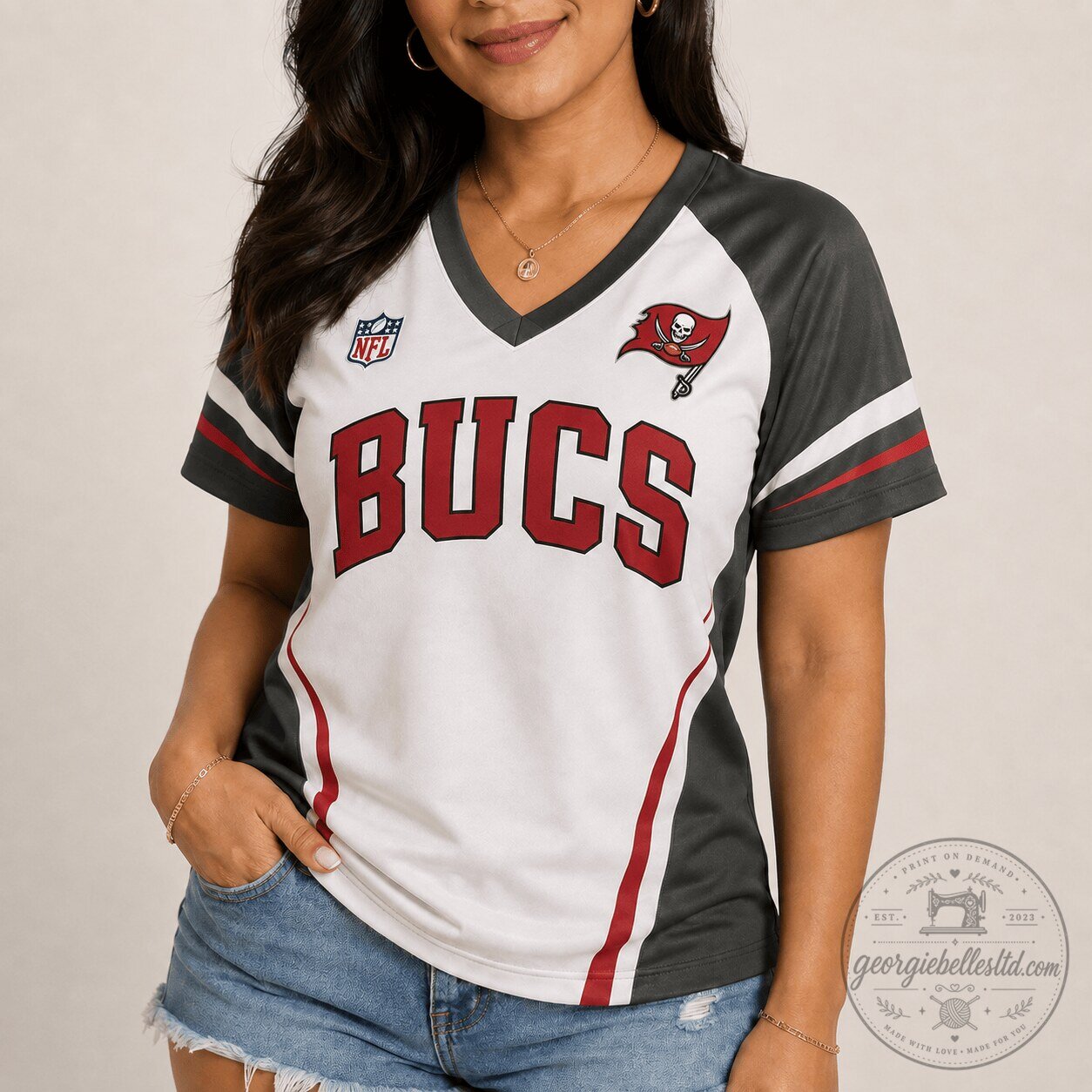 Tampa Bay Buccaneers NFL Fan Shirt, Women's Football Team Apparel