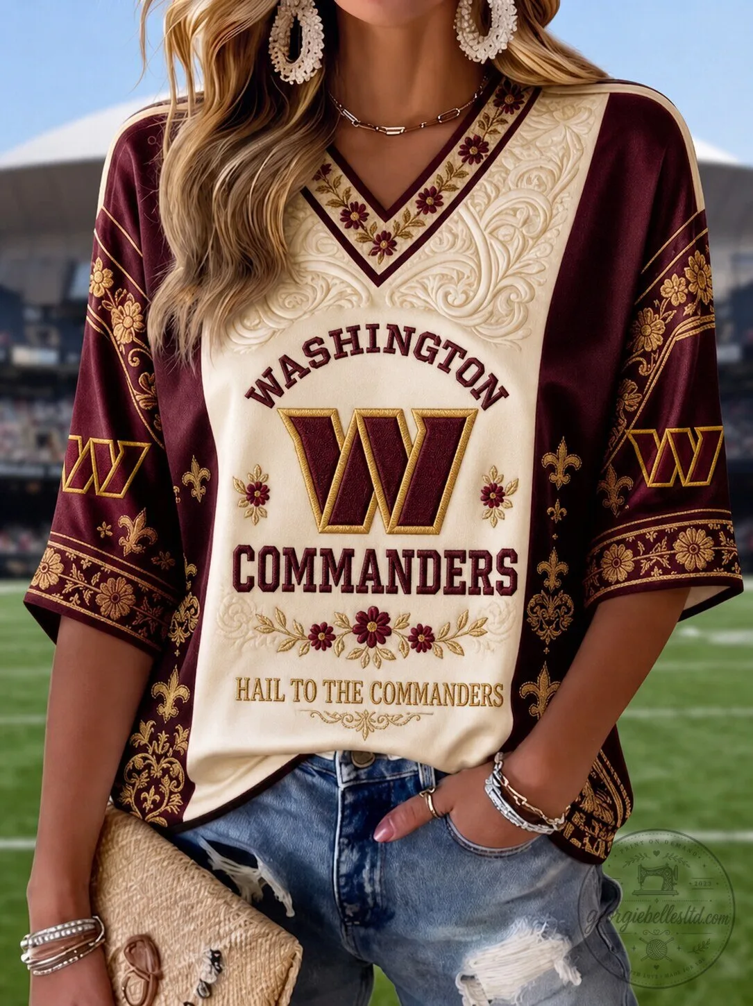 Washington Commanders Football Team Hail To The Commanders Women's T-Shirt