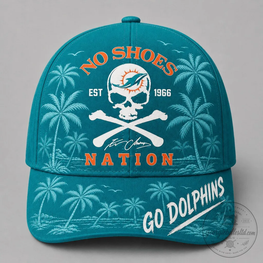 Kenny Chesney No Shoes Nation Miami Dolphins Football Cap Hat Kenny Chesney No Shoes Nation Miami Dolphins Football Cap Hat