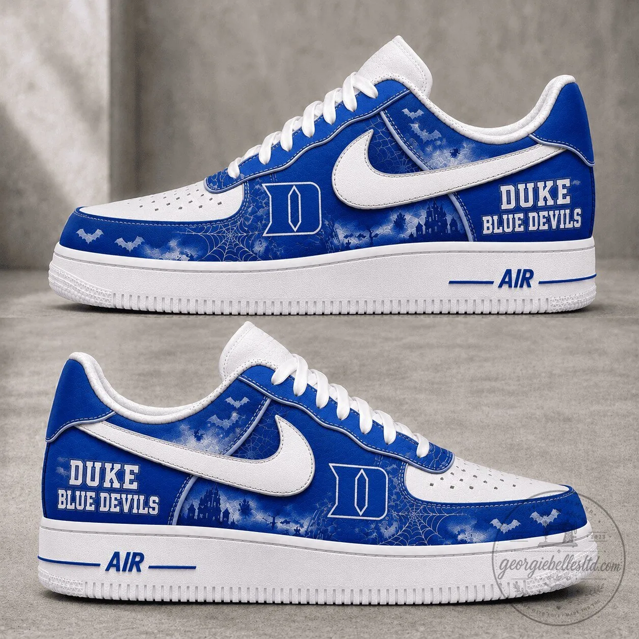 Duke Blue Devils Nike Air Force 1 Low Custom Sneakers