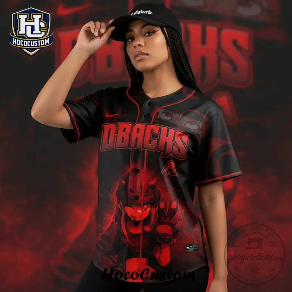 Young Miko Dbacks Late Checkout Tour Anime Style Baseball Jersey