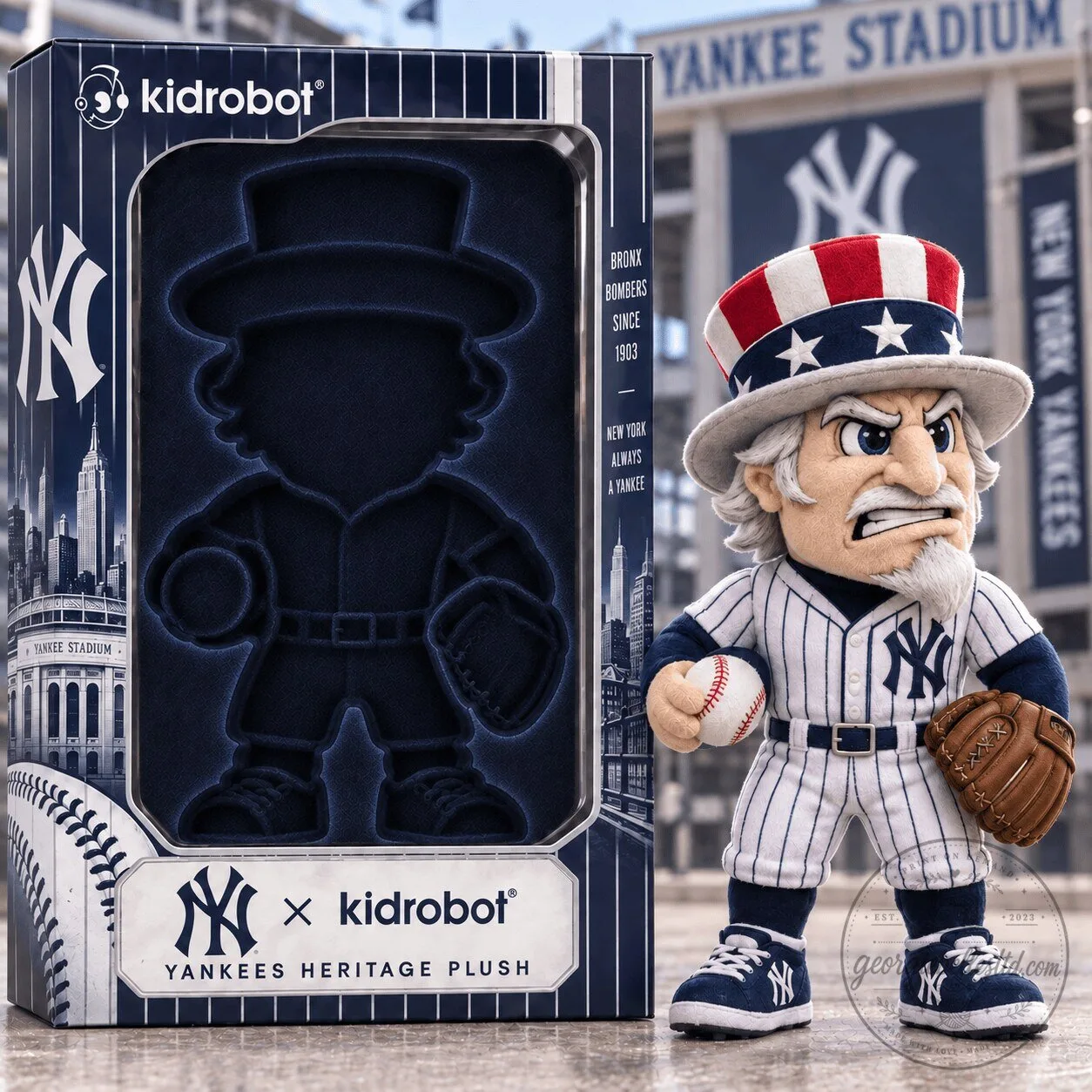 New York Yankees Uncle Sam Heritage Plush Doll Collectible Figurine