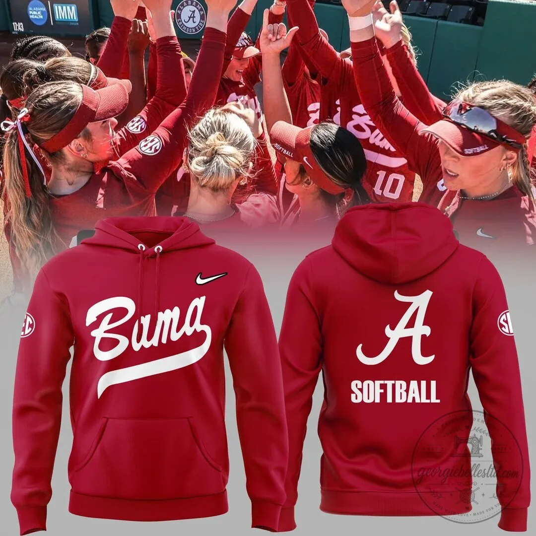 Alabama Crimson Tide Softball Hoodie, NCAA College Sports Fan Apparel 3 Alabama Crimson Tide Softball Hoodie, NCAA College Sports Fan Apparel