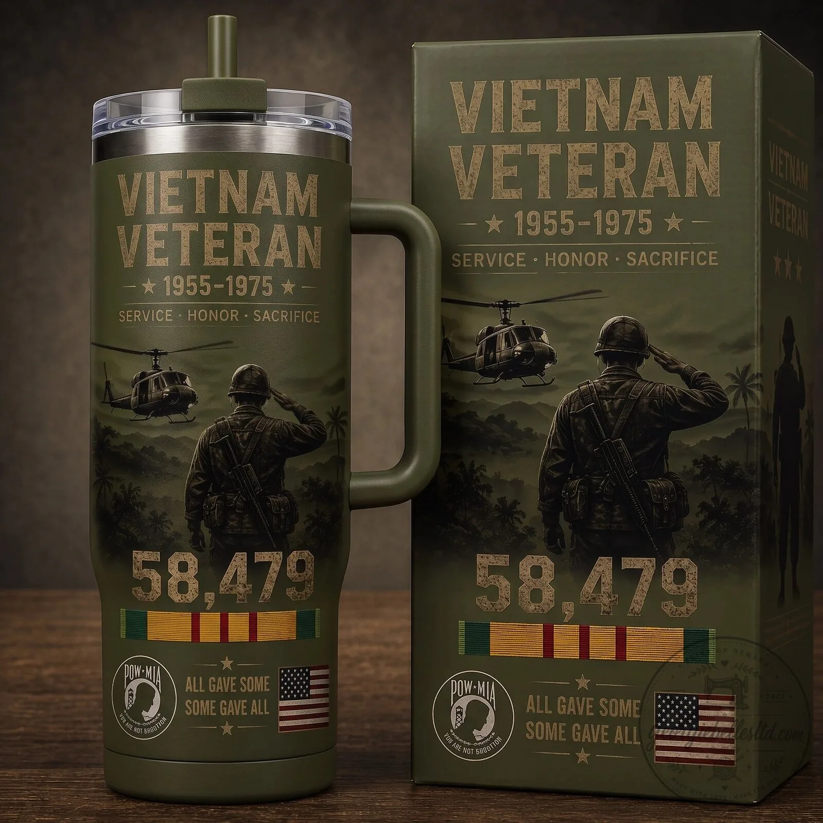 Vietnam Veteran Service Honor Sacrifice Commemorative Stainless Steel Tumbler 1 Vietnam Veteran Service Honor Sacrifice Commemorative Stainless Steel Tumbler