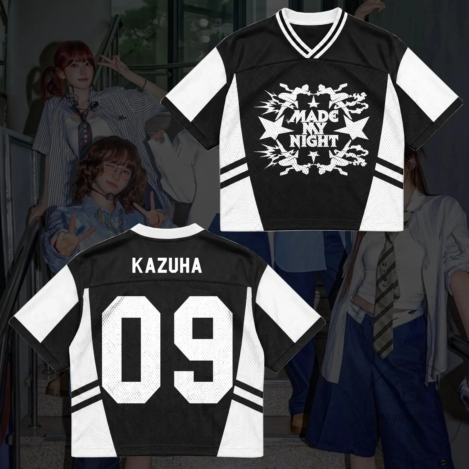 Le Sserafim Made My Night Concert Fearnot Football Jersey 10 Le Sserafim Made My Night Concert Fearnot Football Jersey