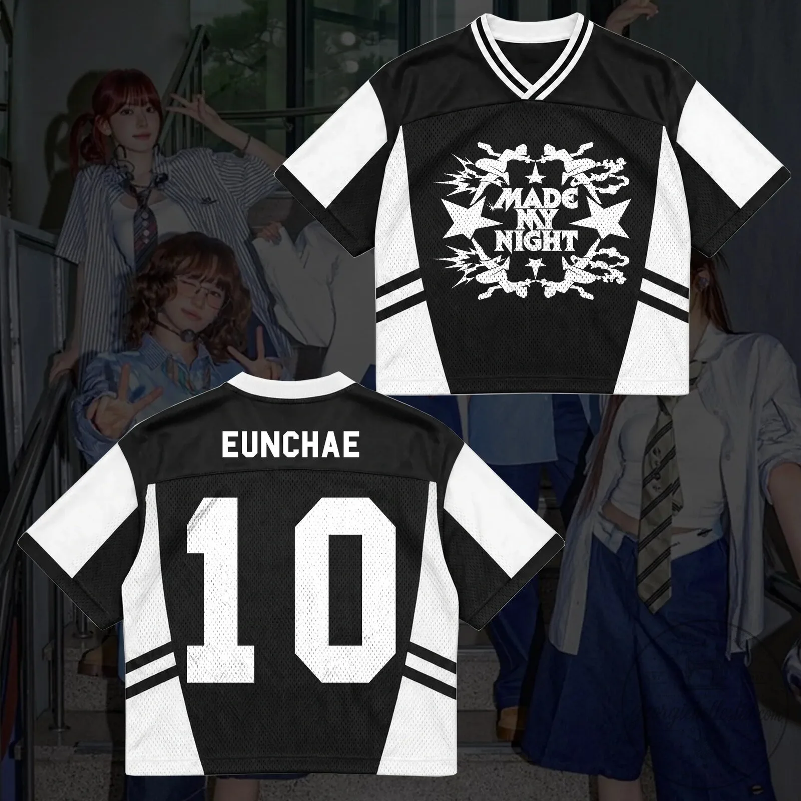 Le Sserafim Made My Night Concert Fearnot Football Jersey 11 Le Sserafim Made My Night Concert Fearnot Football Jersey