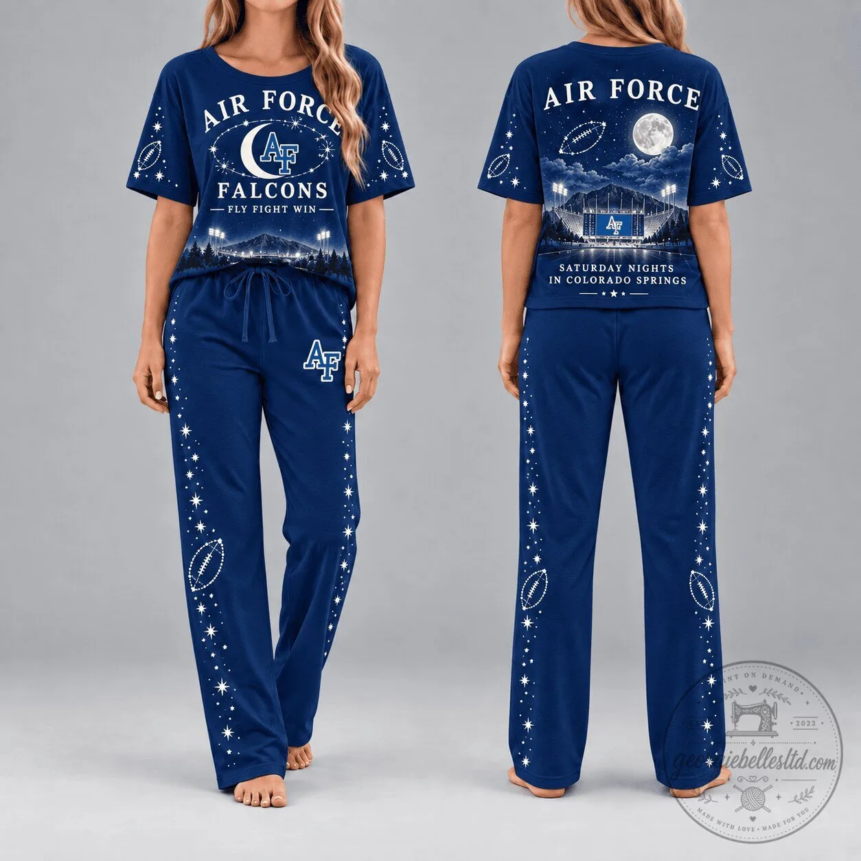 Air Force Falcons Saturday Nights in Colorado Springs Pajamas Set