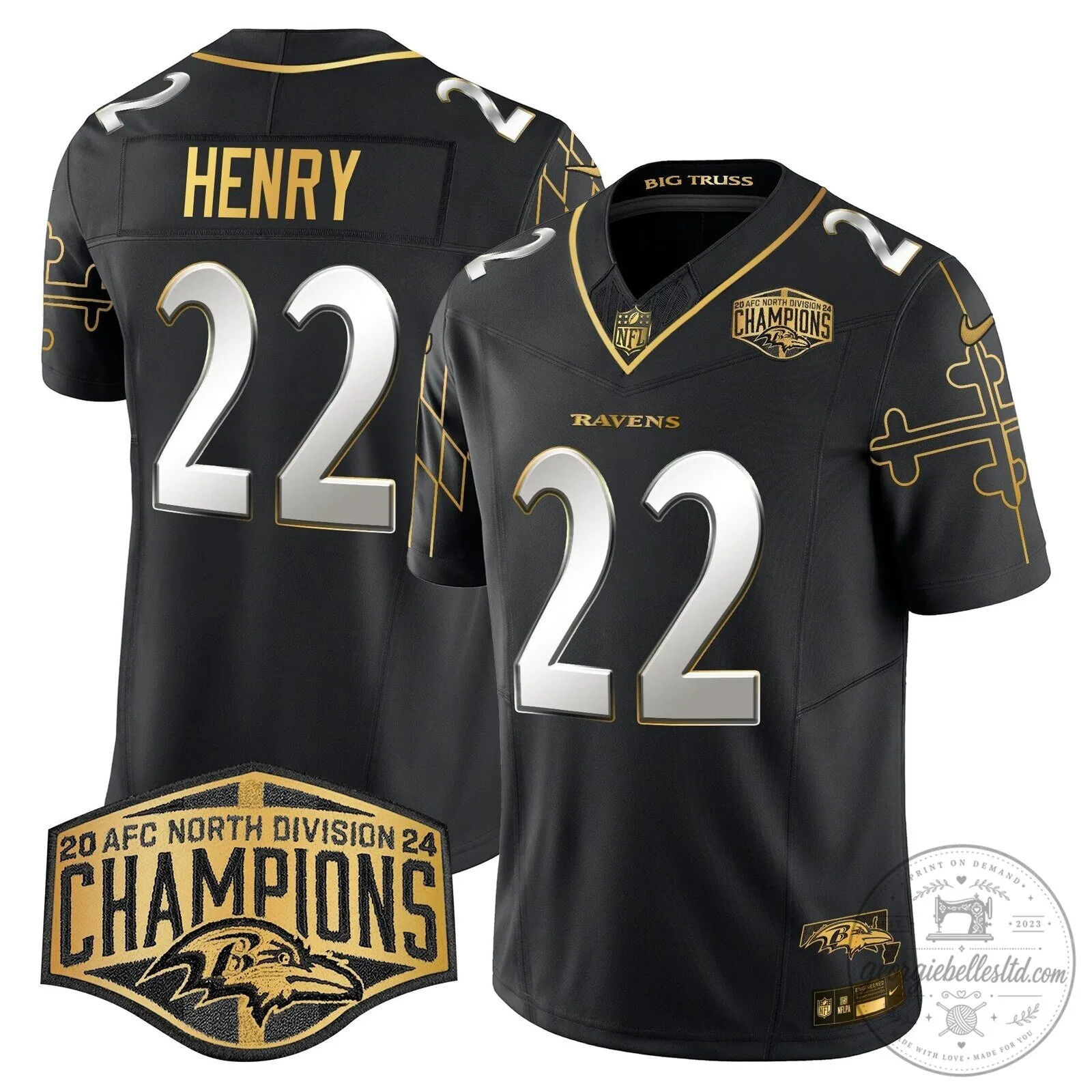 Baltimore Ravens Football Jersey - AFC North Division Champions Edition