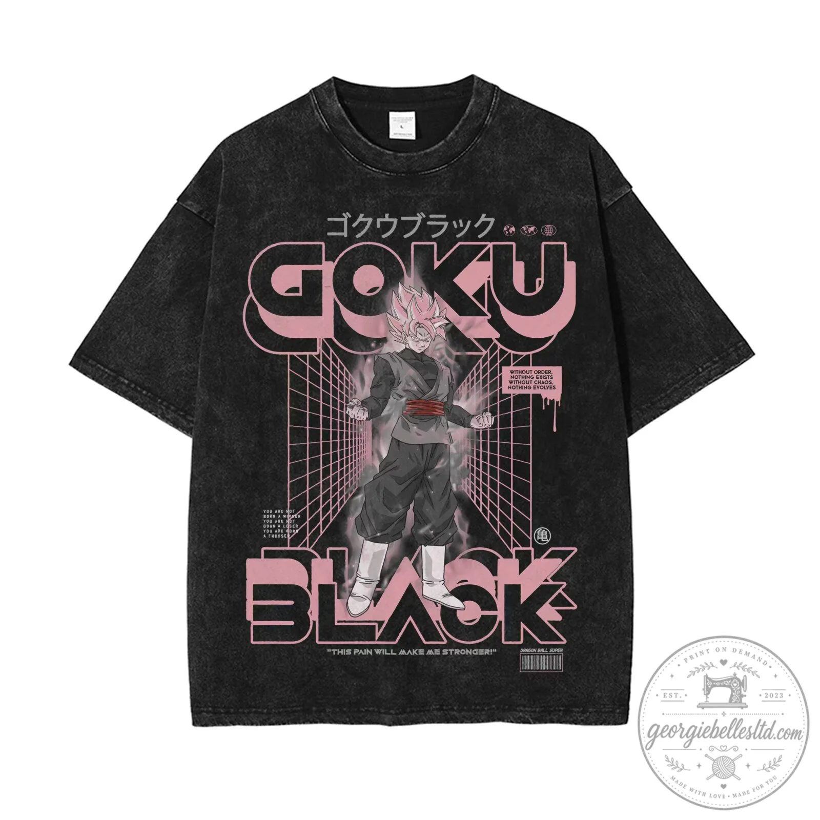 Goku Black Rose Super Saiyan Dragon Ball Super Anime T-Shirt