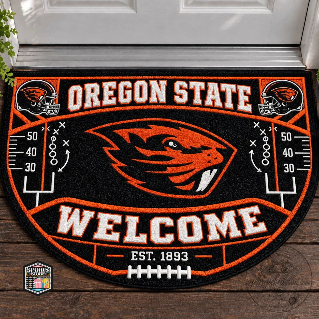 Oregon State Beavers Football Welcome Est. 1893 Doormat