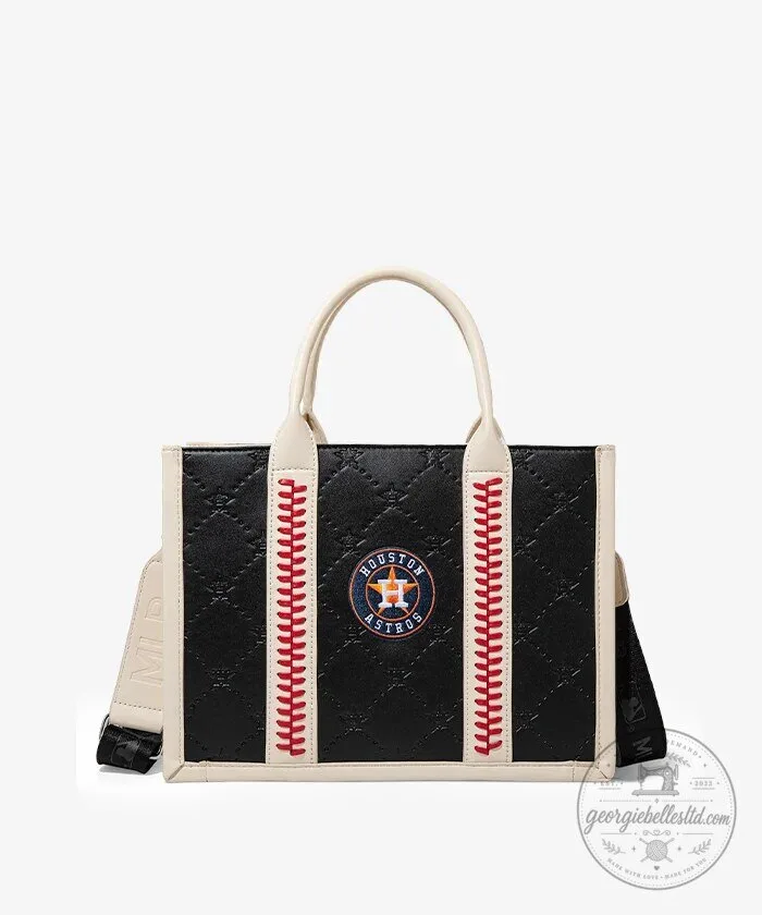 Houston Astros Baseball Team Tote Bag with Baseball Stitching 24 Houston Astros Baseball Team Tote Bag with Baseball Stitching