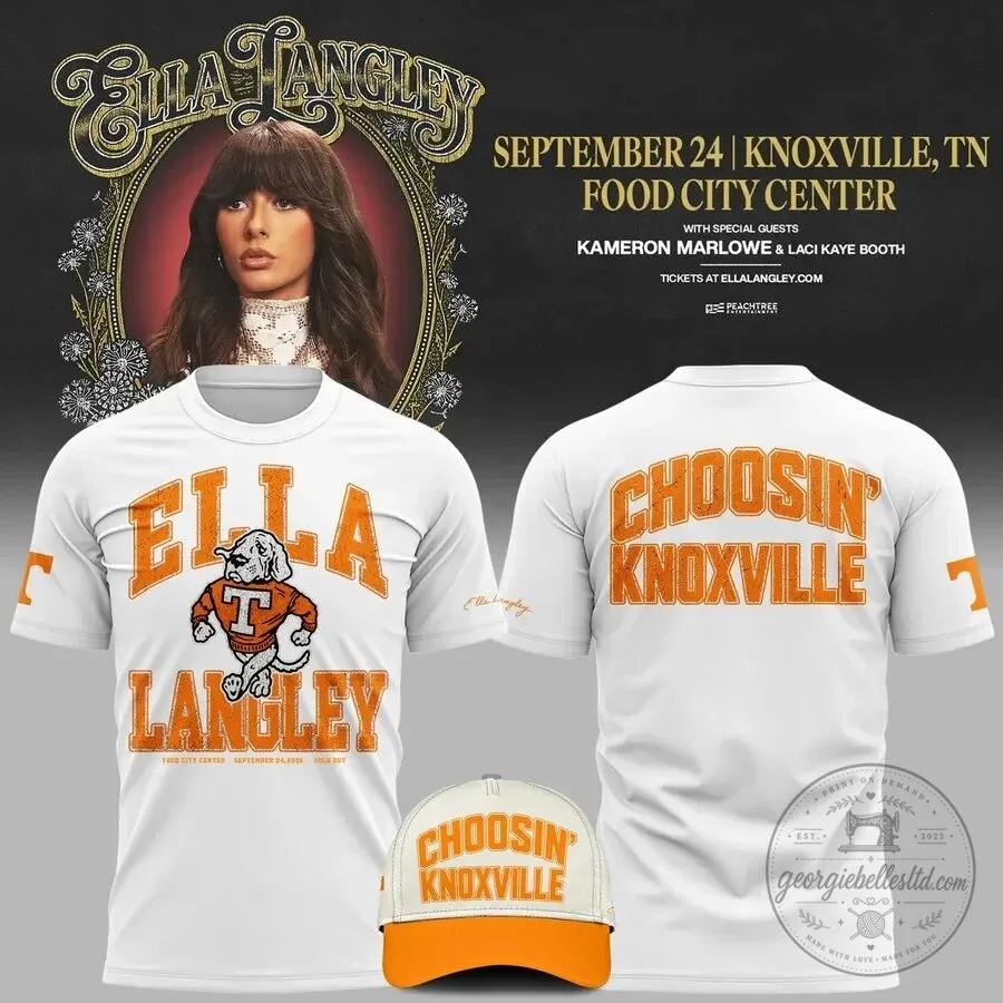 Ella Langley The Dandelion Tour Choosin' Knoxville Tennessee Volunteers T-Shirt 5 Ella Langley The Dandelion Tour Choosin