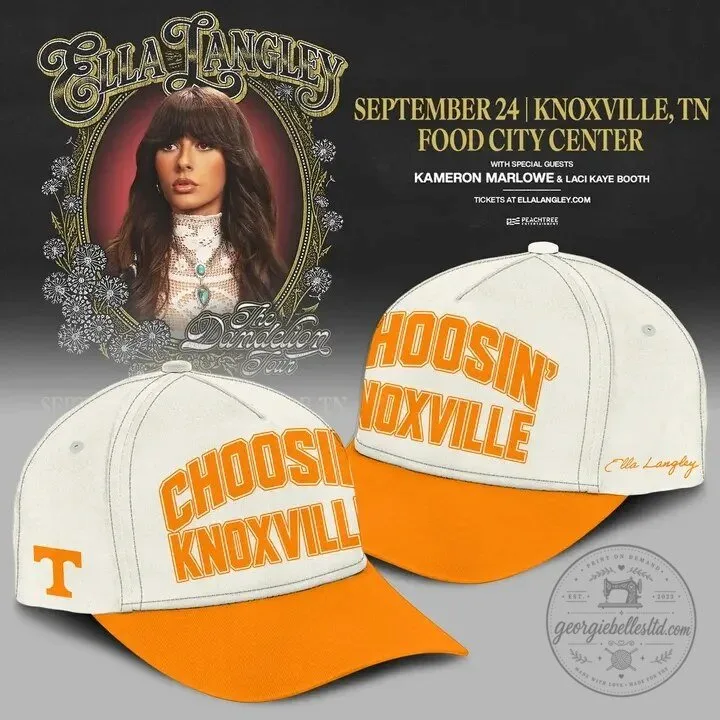Ella Langley The Dandelion Tour Choosin' Knoxville Tennessee Volunteers T-Shirt 8 Ella Langley The Dandelion Tour Choosin