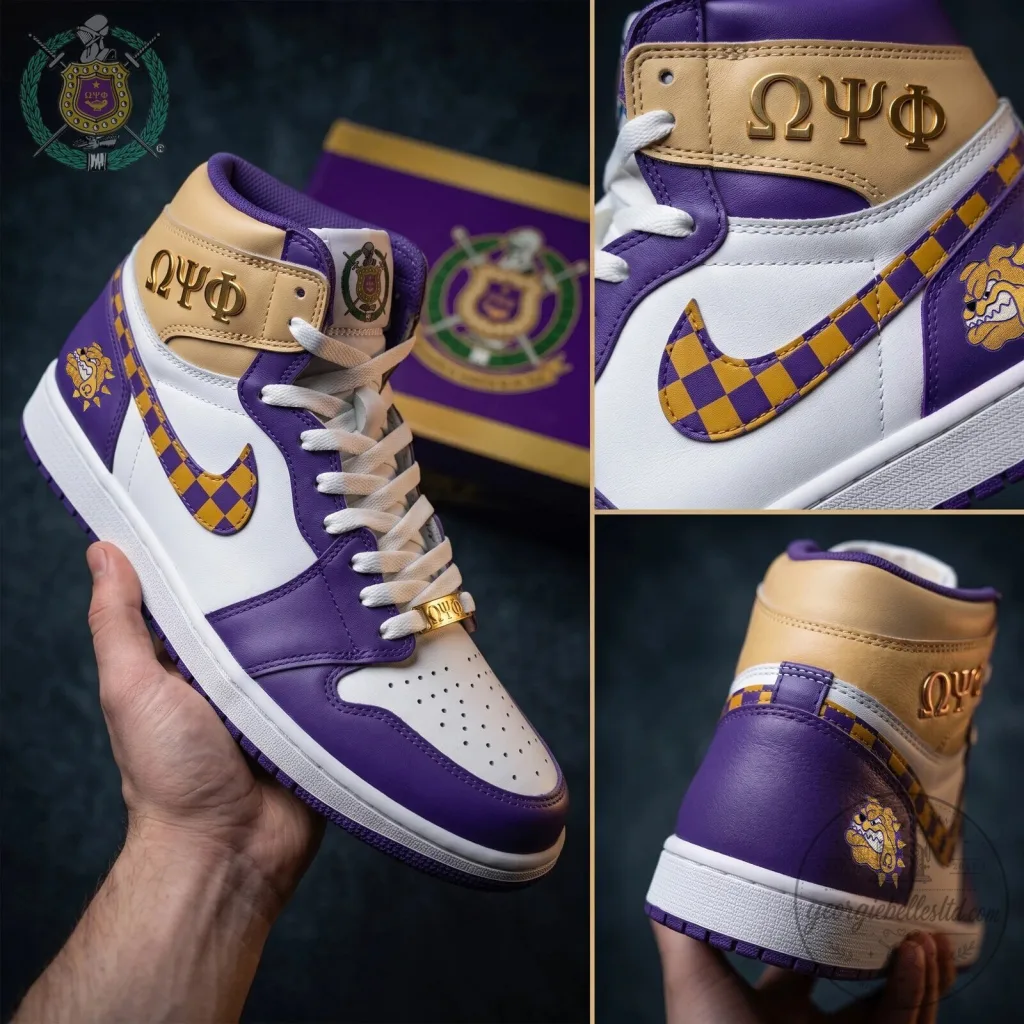 Omega Psi Phi Fraternity High-Top Sneakers Omega Psi Phi Fraternity High-Top Sneakers
