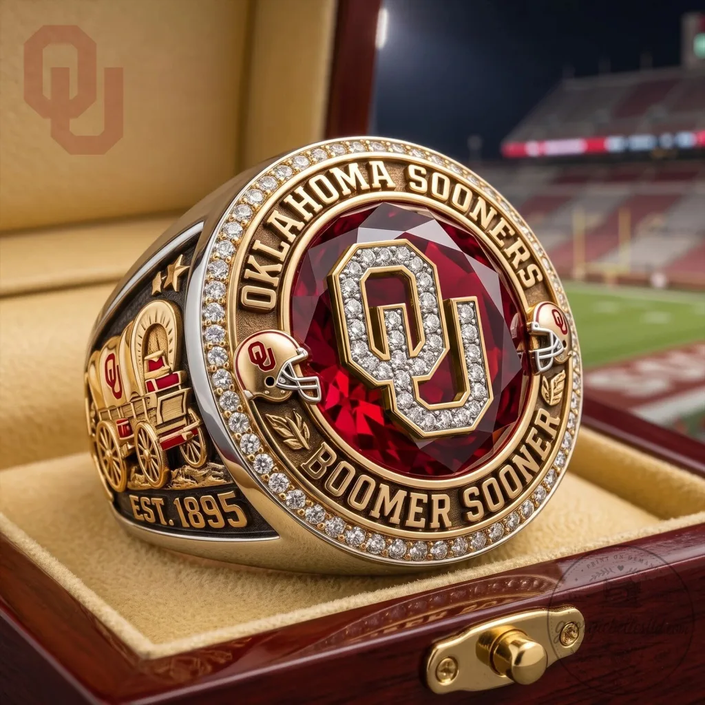 Oklahoma Sooners Boomer Sooner Football National Championship Ring Oklahoma Sooners Boomer Sooner Football National Championship Ring