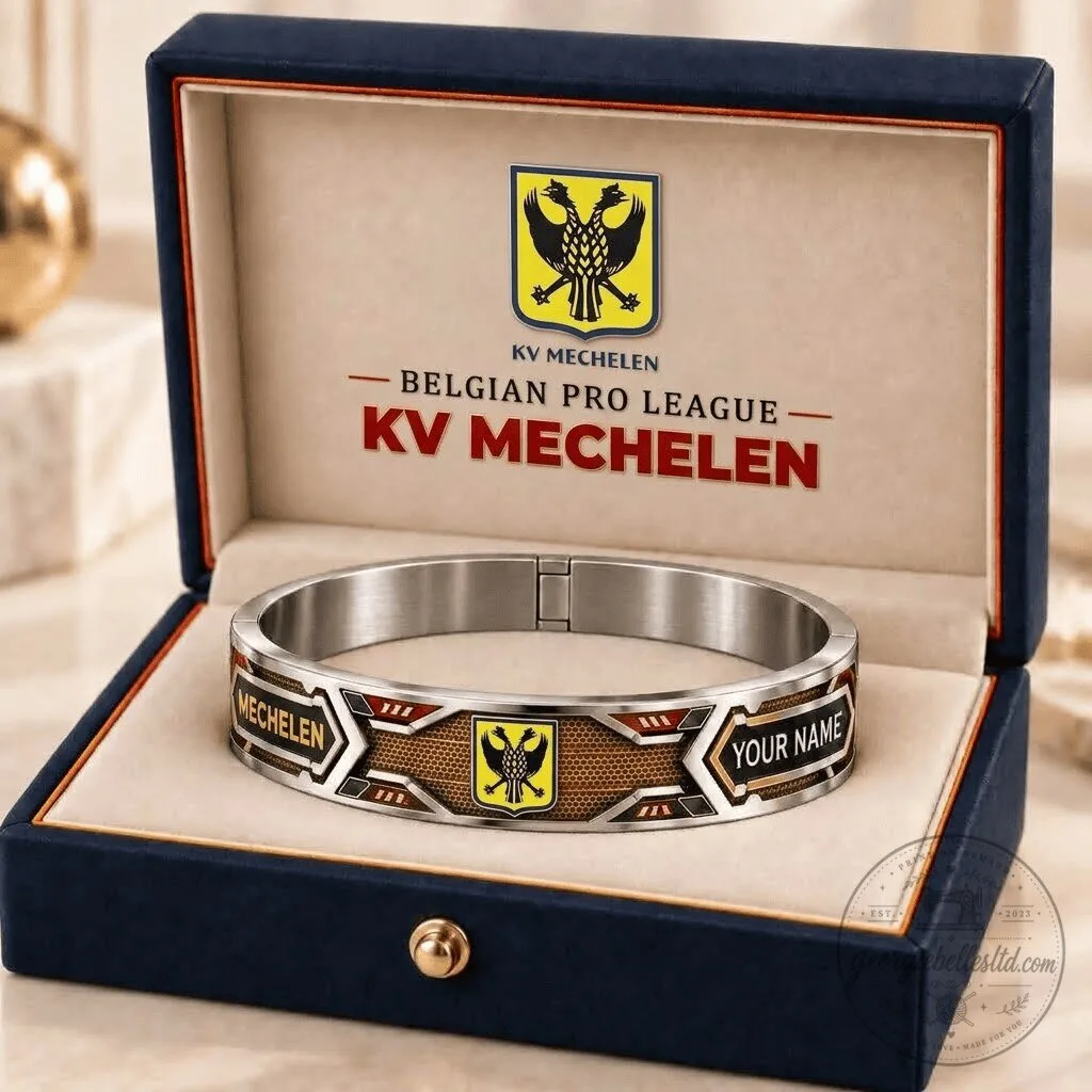 KV Mechelen Belgian Pro League Personalized Stainless Steel Bracelet
