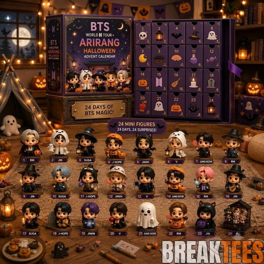 BTS World Tour Arirang Halloween Advent Calendar with 24 Mini Figures