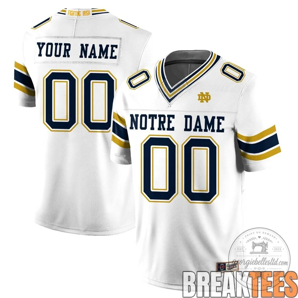 Notre Dame Fighting Irish Shamrock Series Navy Blue and Gold Football Jersey 6 Notre Dame Fighting Irish Shamrock Series Navy Blue and Gold Football Jersey