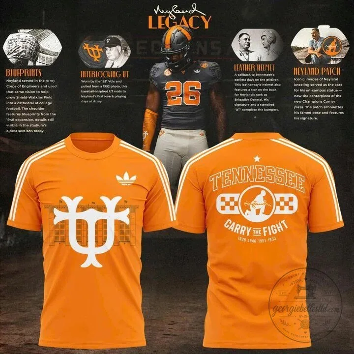 Tennessee Football Neyland Legacy Orange T-Shirt