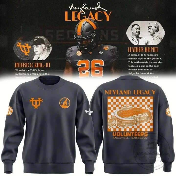 Tennessee Football Neyland Legacy Volunteers Knoxville Crewneck Sweatshirt 3 Tennessee Football Neyland Legacy Volunteers Knoxville Crewneck Sweatshirt