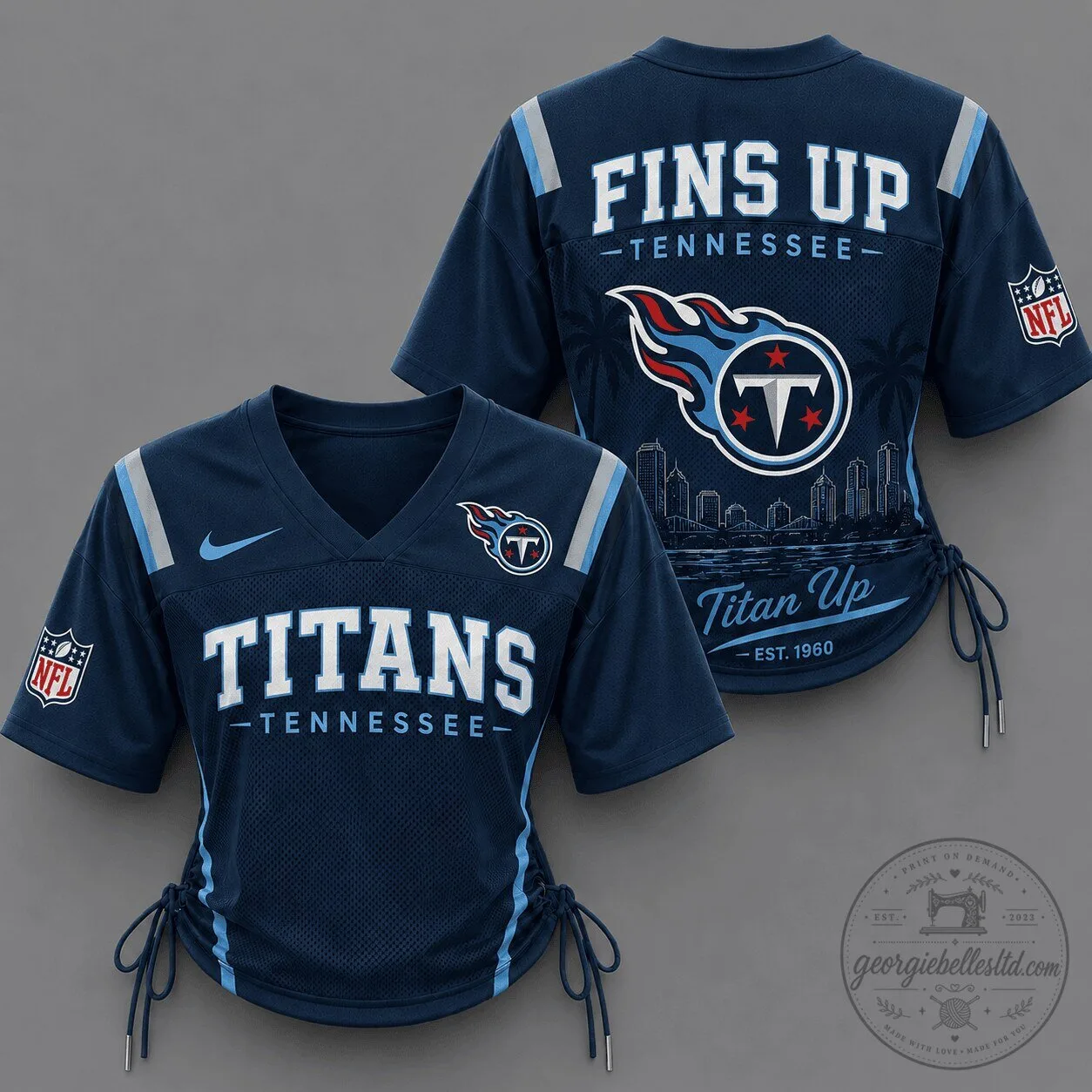 Tennessee Titans Football Jersey for Women, Lace-Up Style