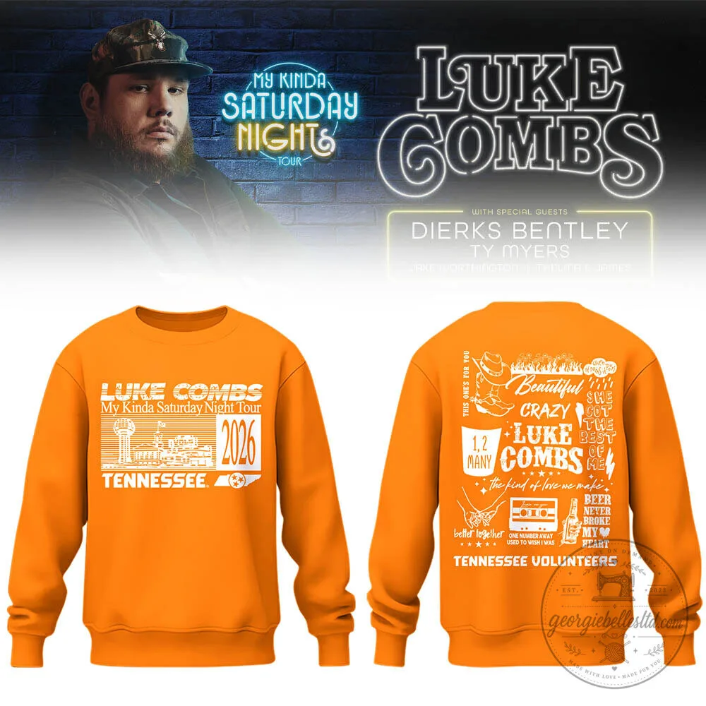 My Kinda Saturday Night Tour Sweatshirt at Neyland Stadium 2026 by Luke Combs