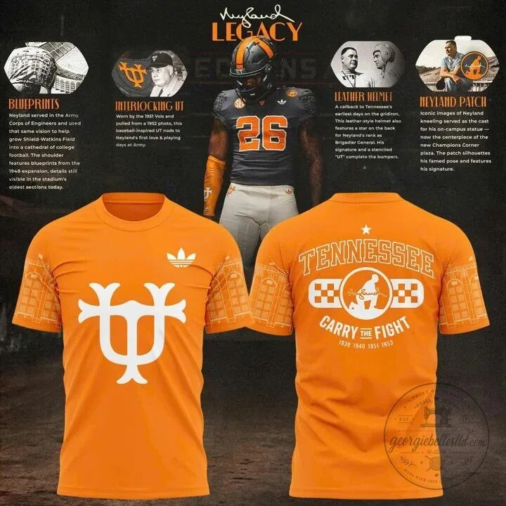 Tennessee Football Neyland Legacy Special Orange T-Shirt