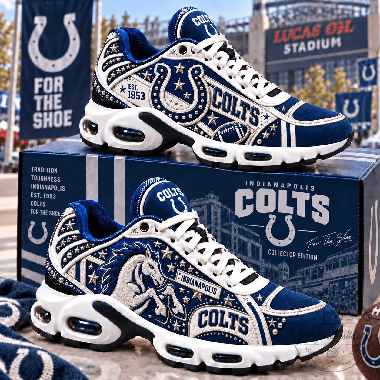 Indianapolis Colts NFL Football Team Fan Air Max Style Shoes 1 Indianapolis Colts NFL Football Team Fan Air Max Style Shoes