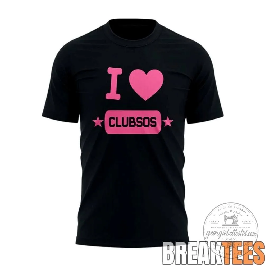 5 Seconds of Summer I Love Clubsos Pink Logo Black T-Shirt 4 5 Seconds of Summer I Love Clubsos Pink Logo Black T-Shirt