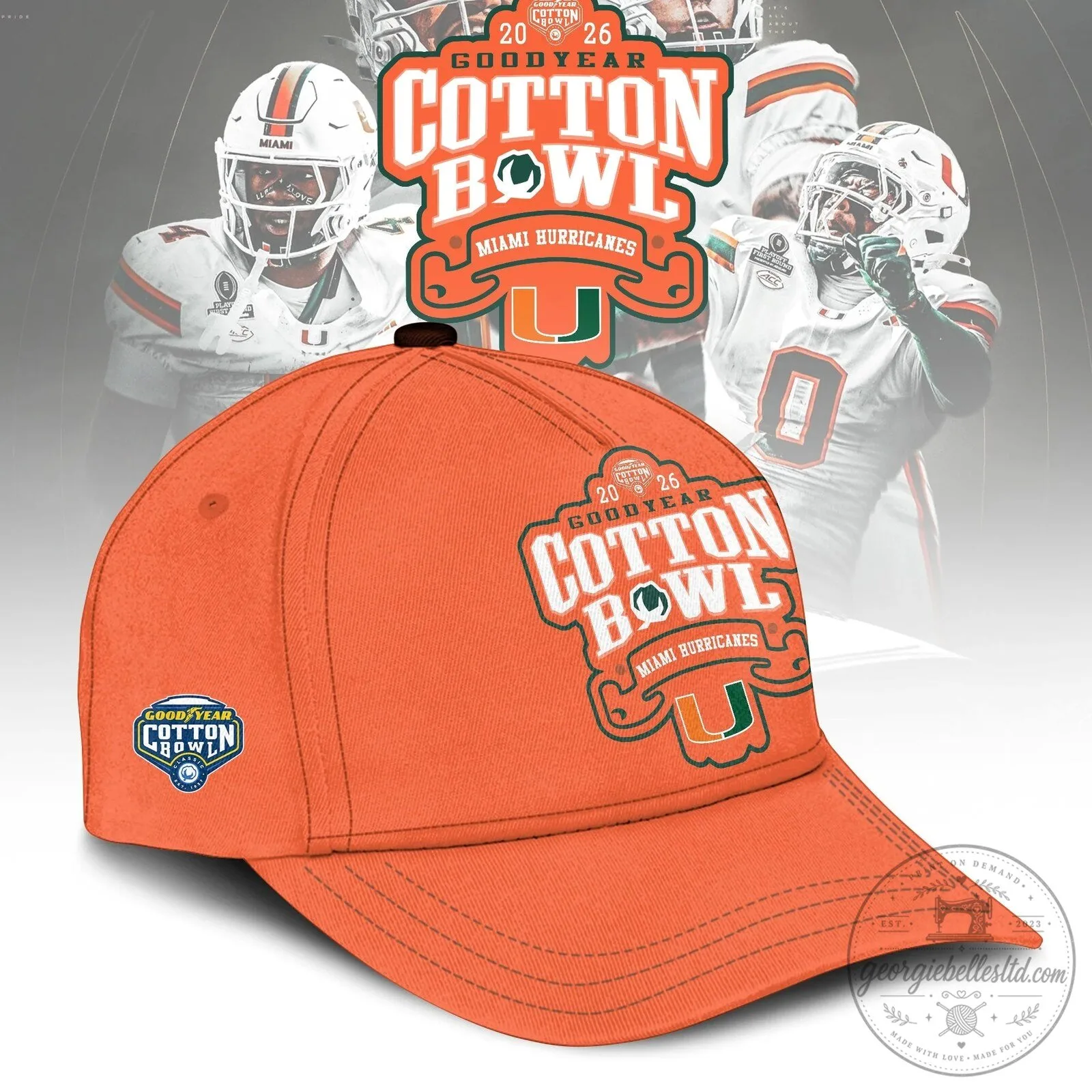 Miami Hurricanes Football 2026 Goodyear Cotton Bowl Champions T-Shirt 5 Miami Hurricanes Football 2026 Goodyear Cotton Bowl Champions T-Shirt