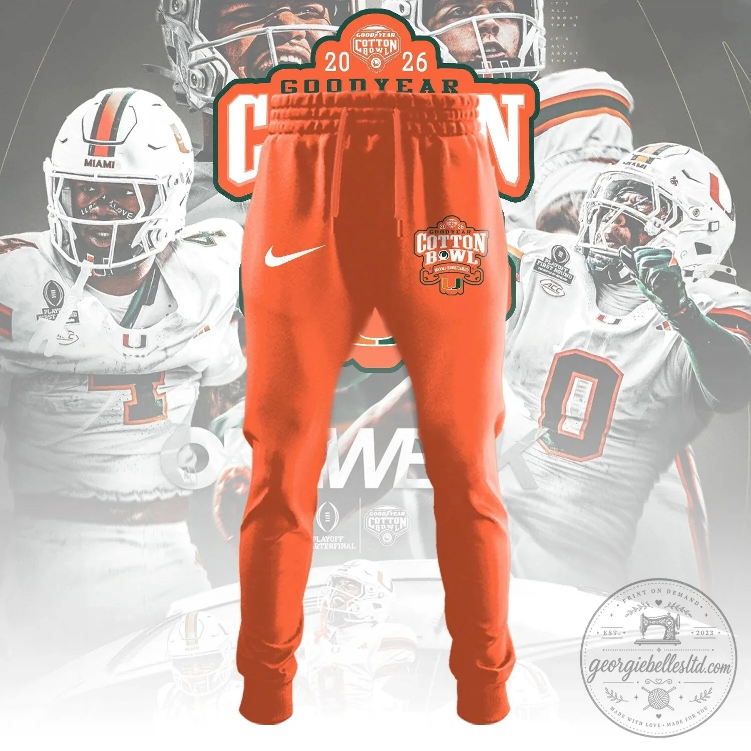 Miami Hurricanes Football 2026 Goodyear Cotton Bowl Champions T-Shirt 7 Miami Hurricanes Football 2026 Goodyear Cotton Bowl Champions T-Shirt