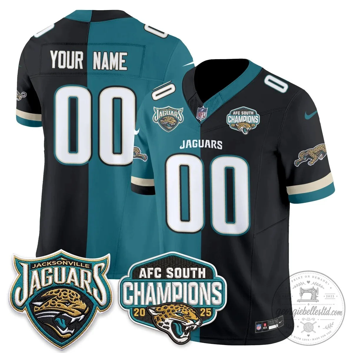 Jacksonville Jaguars AFC South Champions Split Edition Vapor Football Jersey