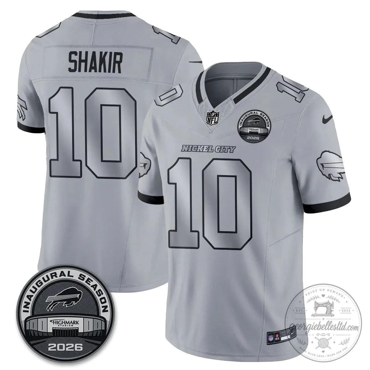 Buffalo Bills Josh Allen Nickel City Inaugural Season 2026 Football Jersey 35 Buffalo Bills Josh Allen Nickel City Inaugural Season 2026 Football Jersey