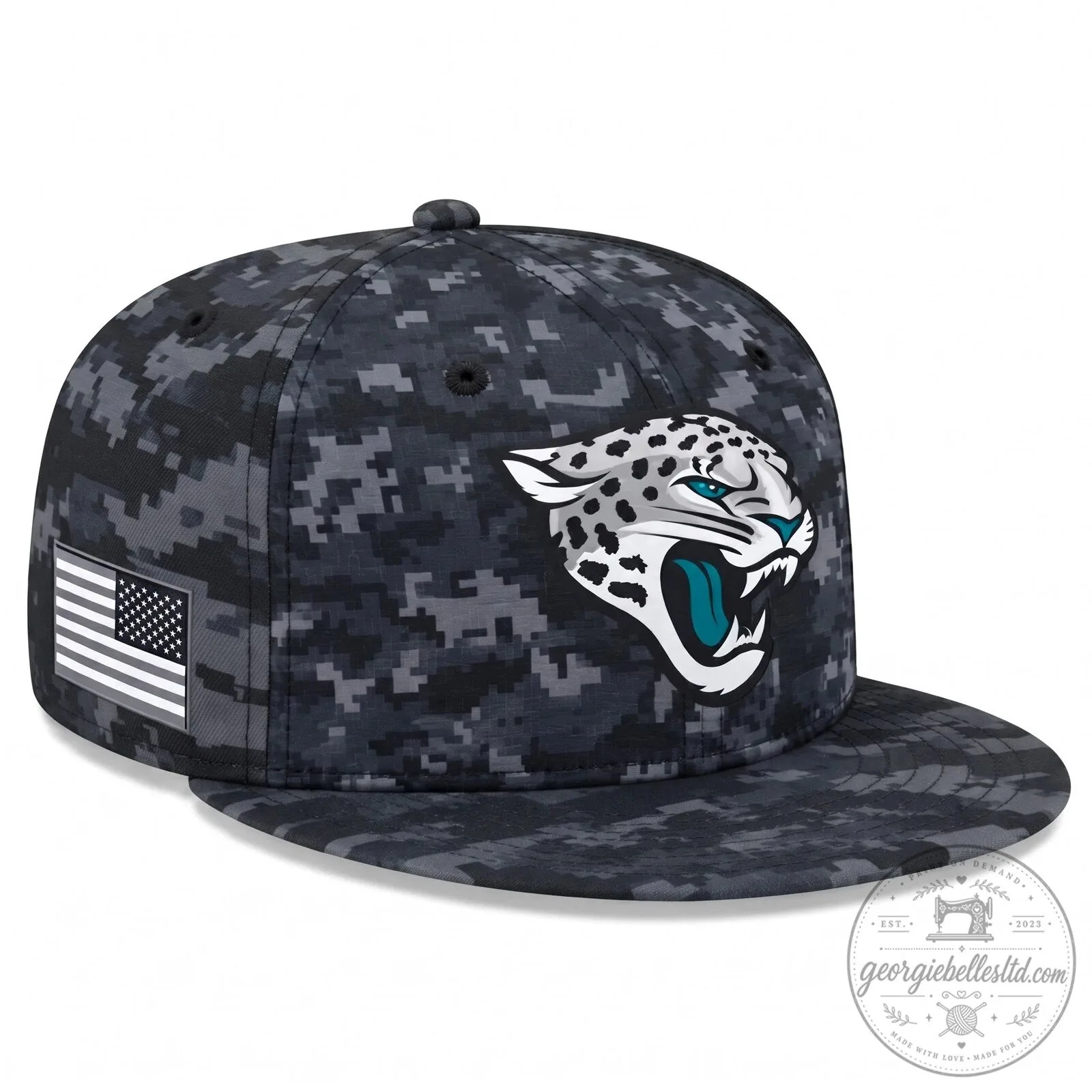 Jacksonville Jaguars Salute To Service Digital Camouflage Snapback Cap Hat 3 Jacksonville Jaguars Salute To Service Digital Camouflage Snapback Cap Hat