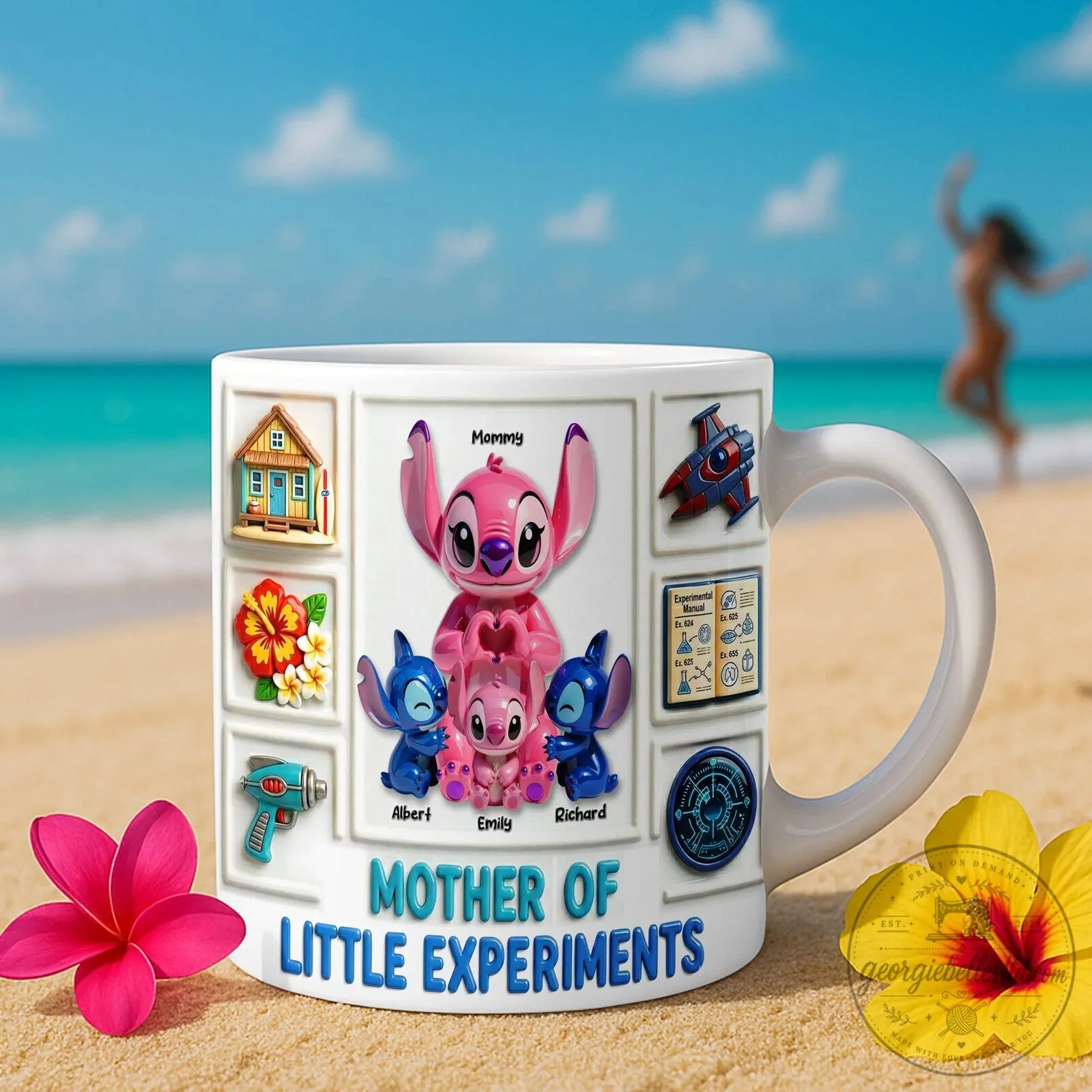 Personalized Lilo and Stitch Mother of Little Experiments Coffee Mug 6 Personalized Lilo and Stitch Mother of Little Experiments Coffee Mug