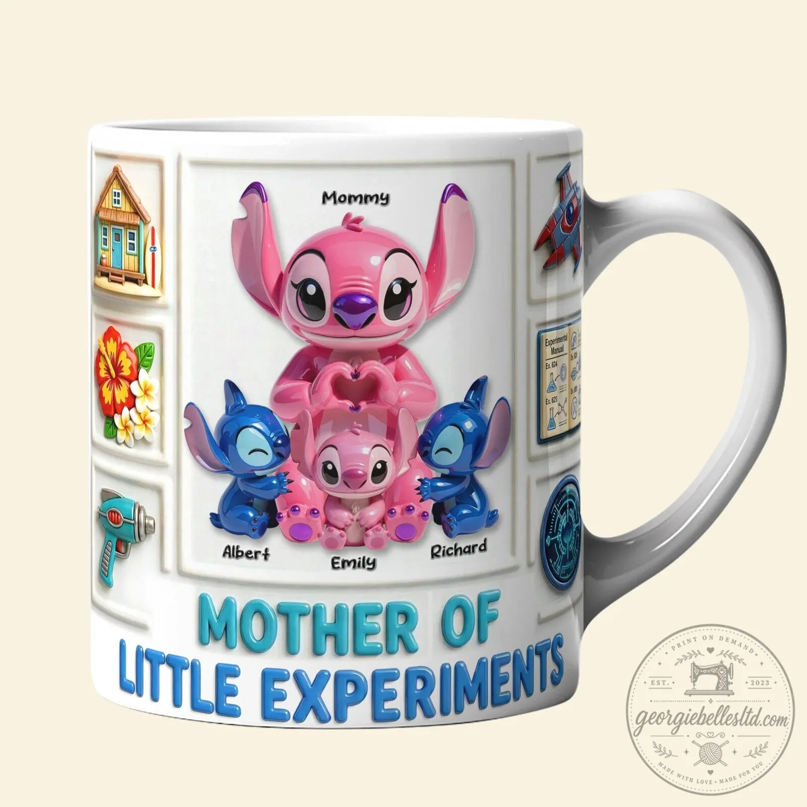 Personalized Lilo and Stitch Mother of Little Experiments Coffee Mug 7 Personalized Lilo and Stitch Mother of Little Experiments Coffee Mug