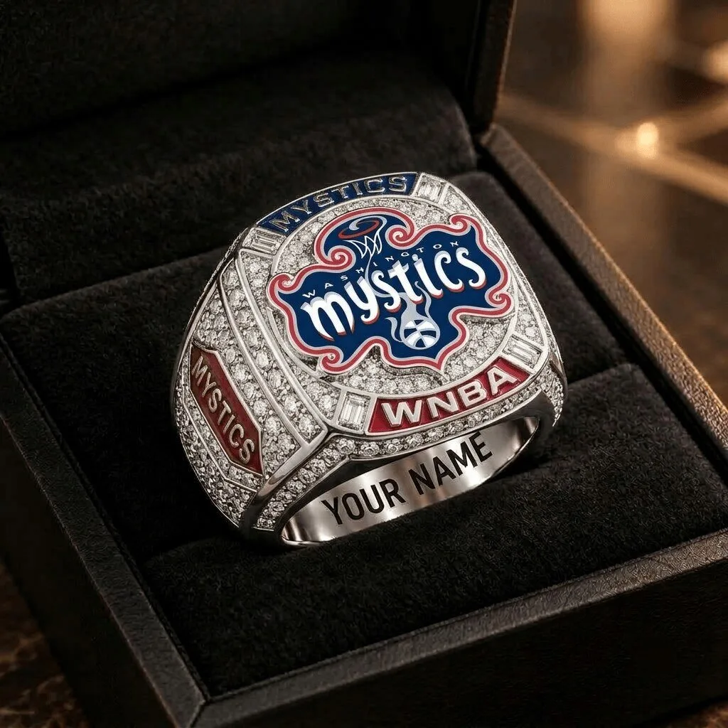 Washington Mystics WNBA Championship Ring with Custom Engraving