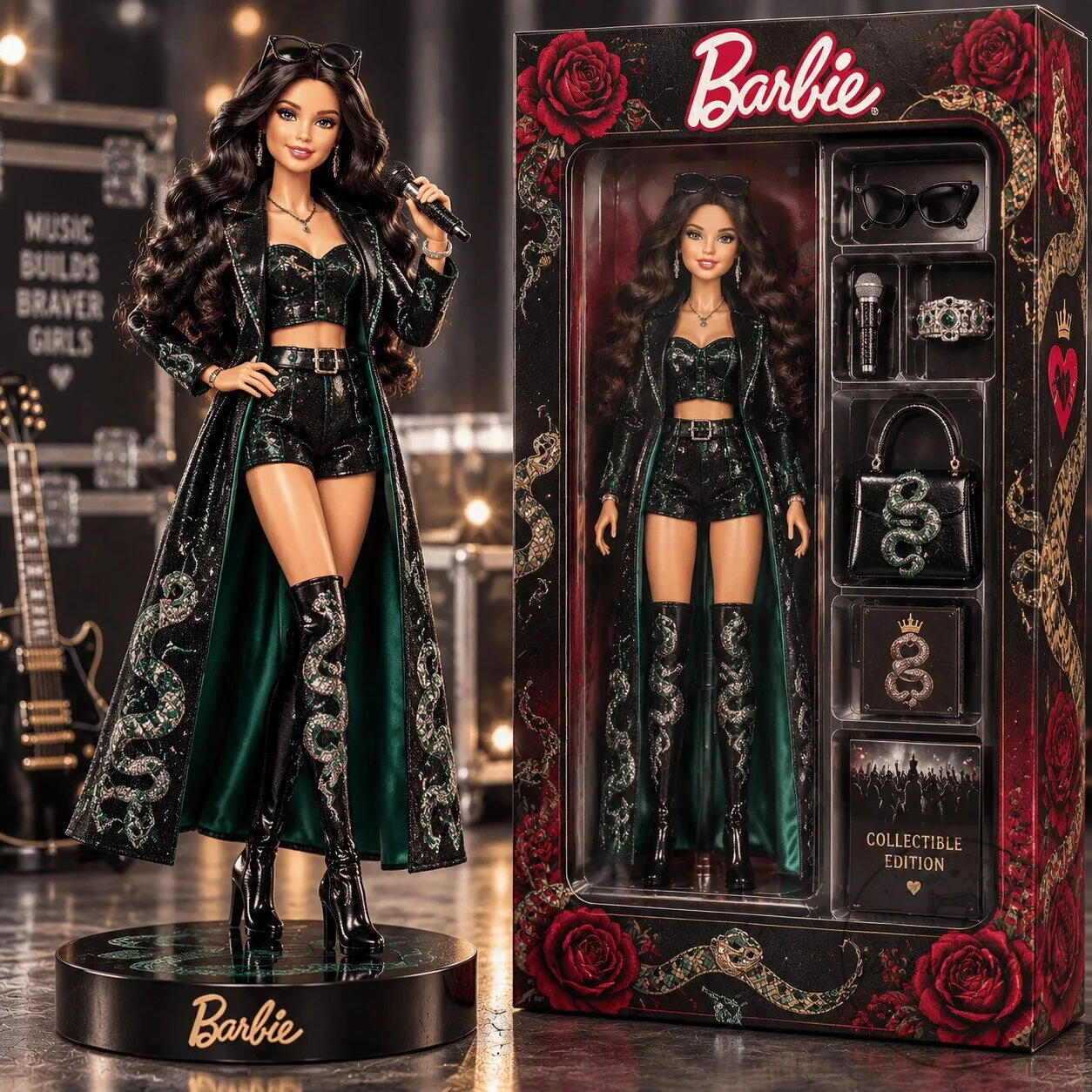 Barbie The Eras Tour Taylor Swift Commemorative Collectible Doll Figurine