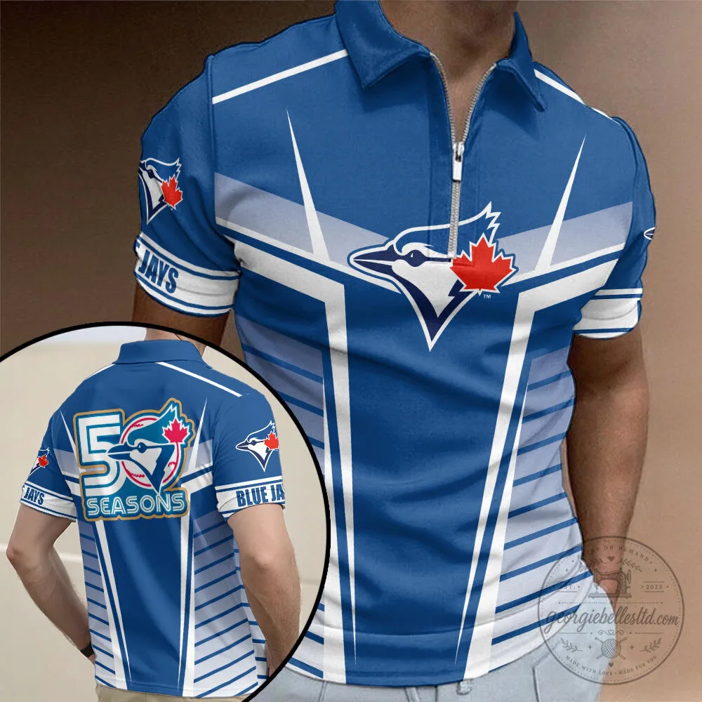 Toronto Blue Jays Polo Shirt 50 Seasons Baseball Fan Apparel 4 Toronto Blue Jays Polo Shirt 50 Seasons Baseball Fan Apparel