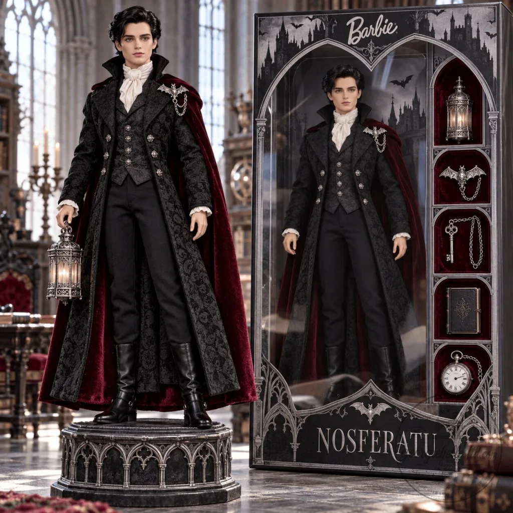 Barbie Nosferatu Vampire Dracula Collectible Fashion Doll Figure Barbie Nosferatu Vampire Dracula Collectible Fashion Doll Figure