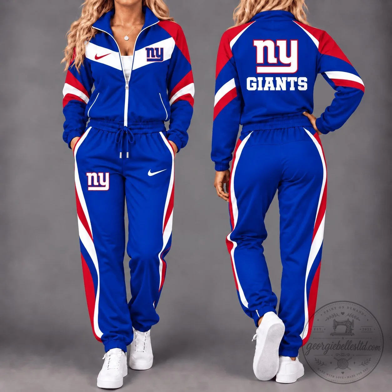 New York Giants National Football League Team Tracksuit Full-Zip Jacket and Pants