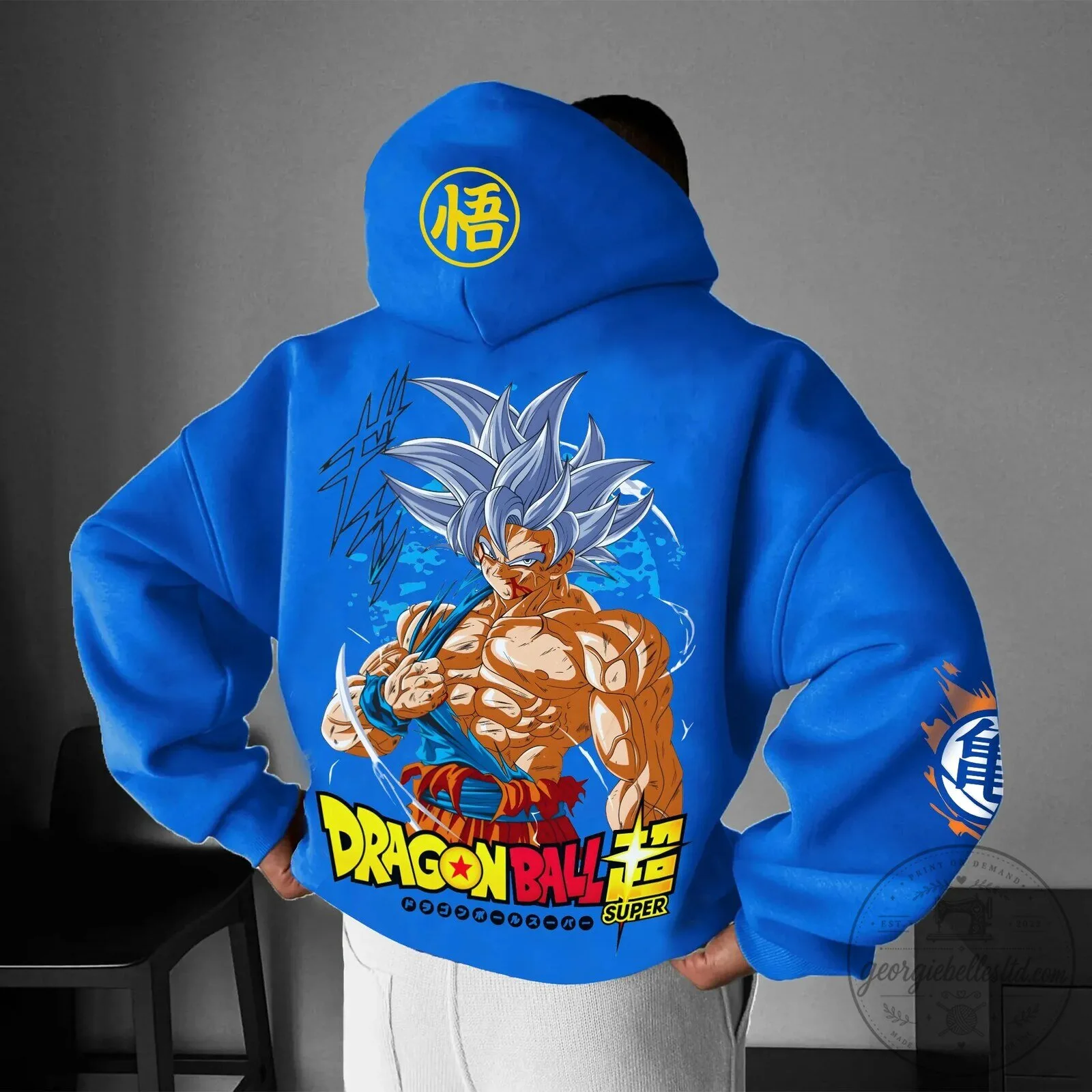 Dragon Ball Super Goku Ultra Instinct Anime Graphic Hoodie