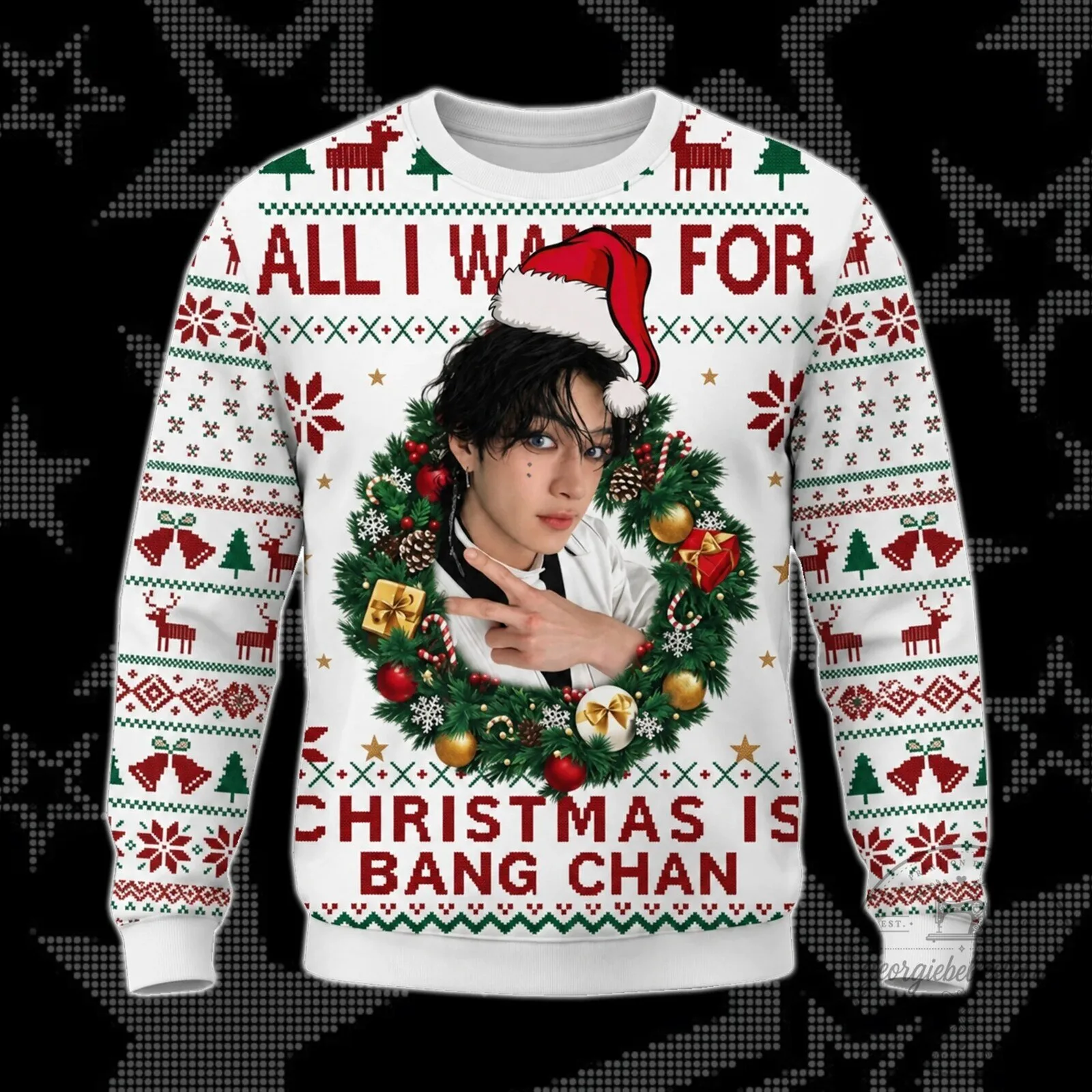 All I Want For Christmas Is Bang Chan Ugly Christmas Sweater 5 All I Want For Christmas Is Bang Chan Ugly Christmas Sweater