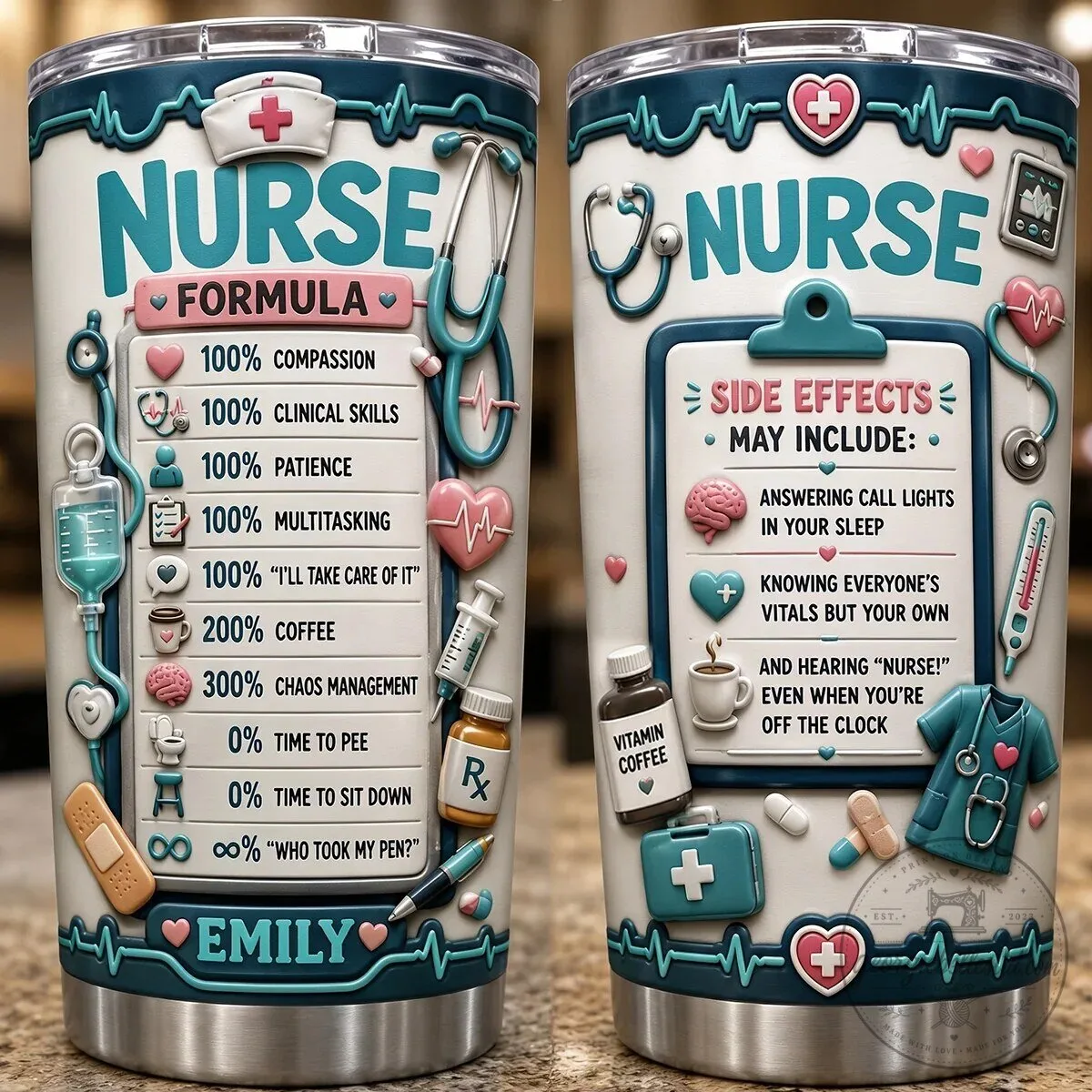Nurse Formula Side Effects Personalized Name Stainless Steel Tumbler 8 Nurse Formula Side Effects Personalized Name Stainless Steel Tumbler