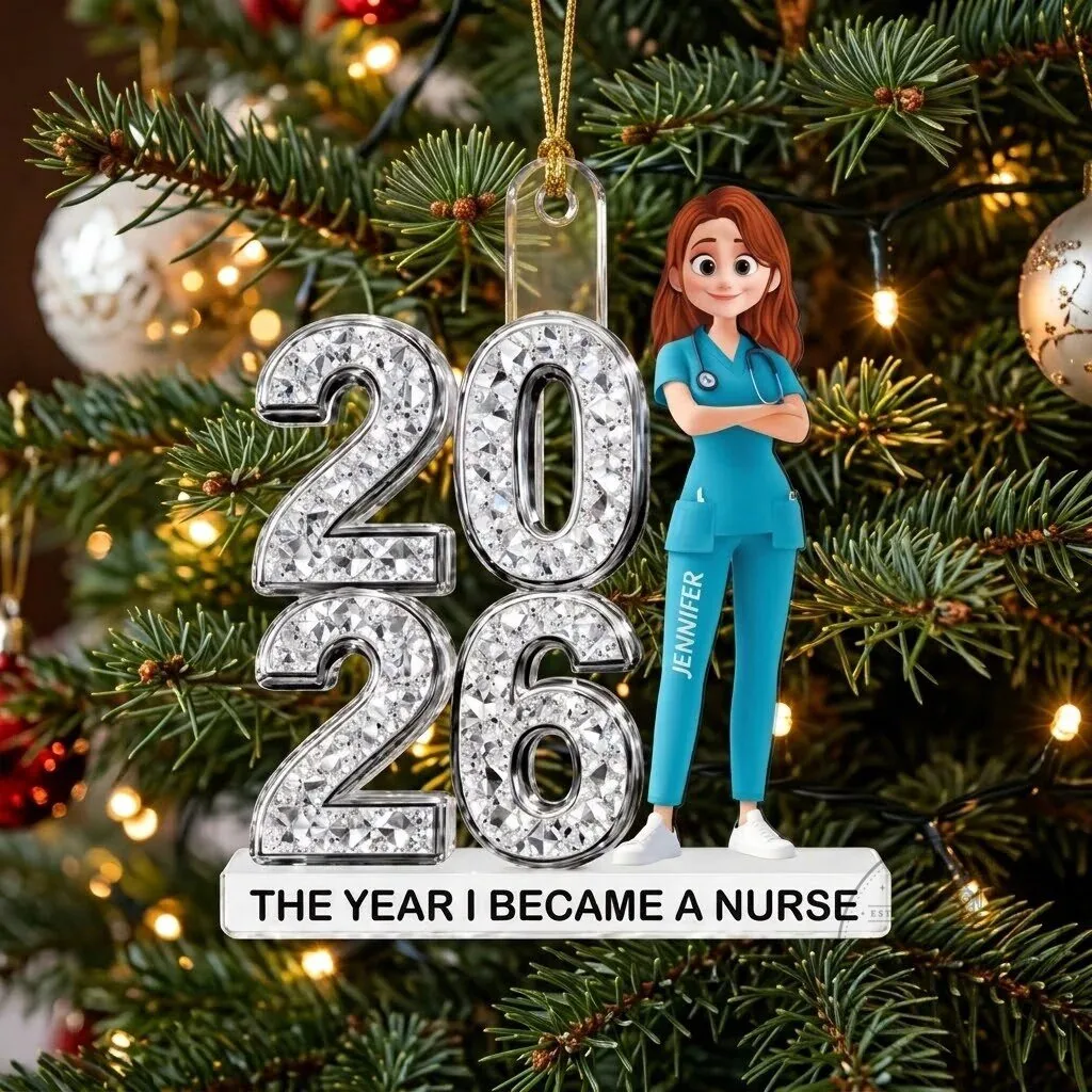 Personalized Nurse Graduation Christmas Tree Ornament