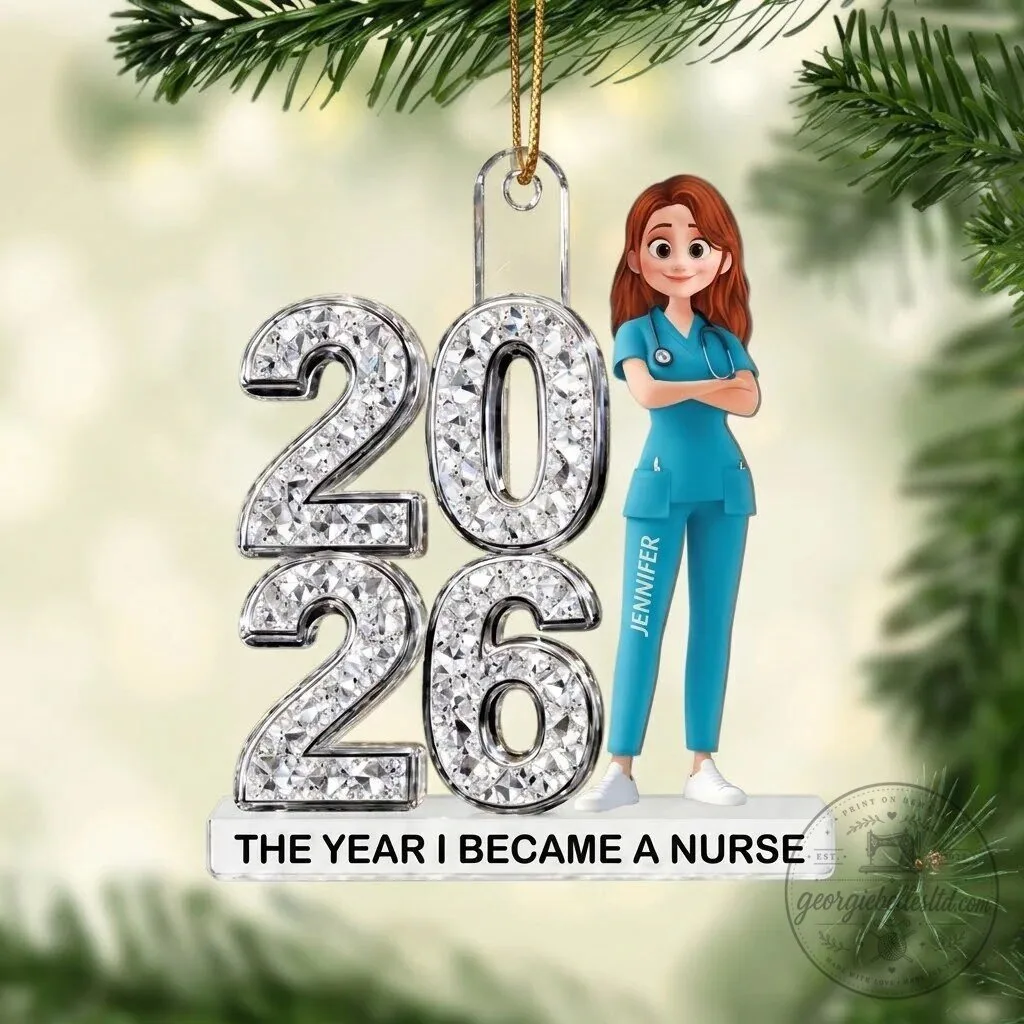 Personalized Nurse Graduation Christmas Tree Ornament 6 Personalized Nurse Graduation Christmas Tree Ornament
