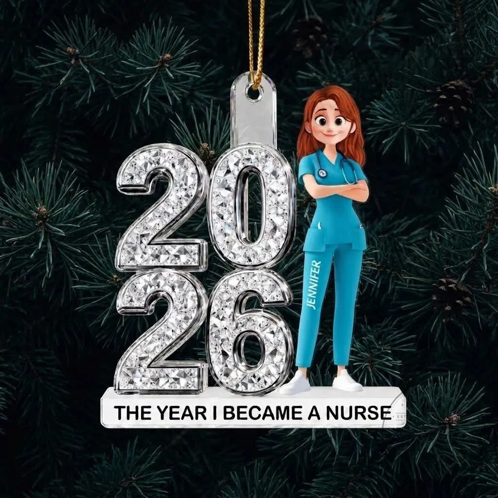 Personalized Nurse Graduation Christmas Tree Ornament 8 Personalized Nurse Graduation Christmas Tree Ornament
