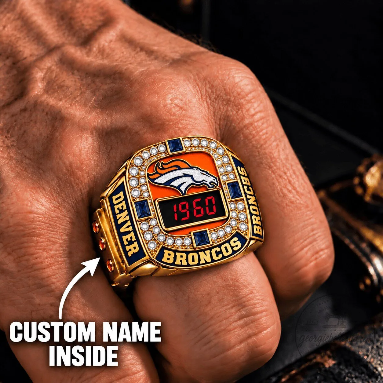 Denver Broncos Super Bowl Championship Ring Custom Engraved Gift