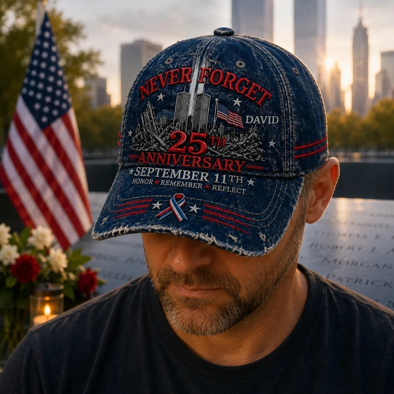 Never Forget September 11th 25th Anniversary Personalized Cap Hat 6 Never Forget September 11th 25th Anniversary Personalized Cap Hat